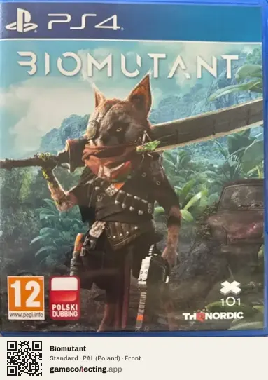 Biomutant PlayStation 4, Poland box front