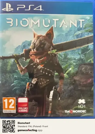 Biomutant PlayStation 4, Poland box front