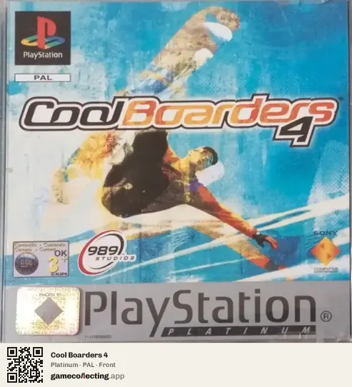 Cool Boarders 4 PlayStation, PAL box front