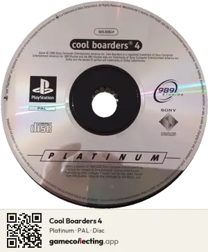 Cool Boarders 4 PlayStation, PAL disc