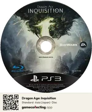 Dragon Age: Inquisition PlayStation 3, Asia disc
