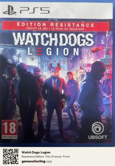 Watch Dogs: Legion PlayStation 5, France box front