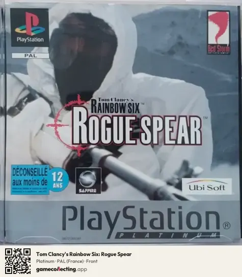 Tom Clancy's Rainbow Six: Rogue Spear PlayStation, France box front