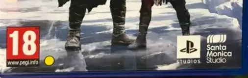 God of War Ragnarök, the USK square on its front