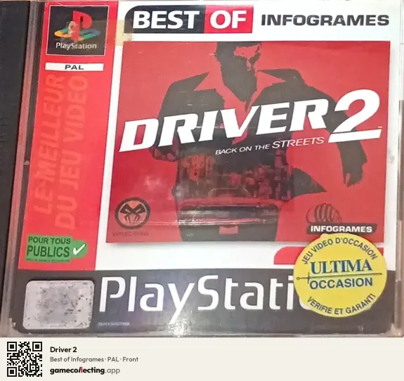 Driver 2 PlayStation, PAL box front