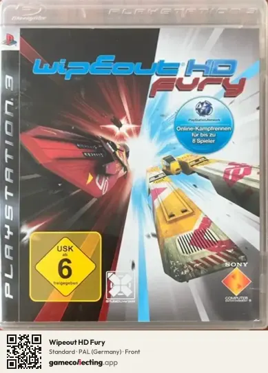 Wipeout HD Fury PlayStation 3, Germany box front