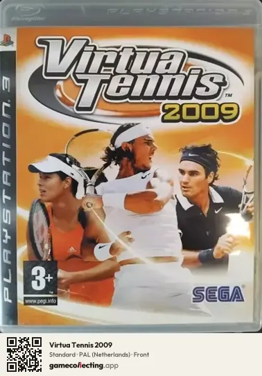 Virtua Tennis 2009 PlayStation 3, Netherlands box front