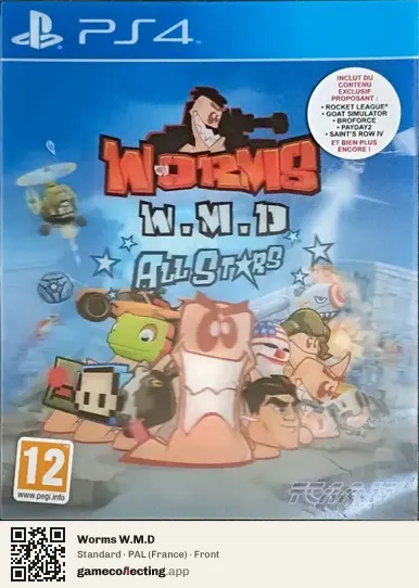 Worms W.M.D PlayStation 4, France box front