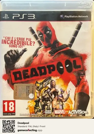 Deadpool PlayStation 3, Italy box front