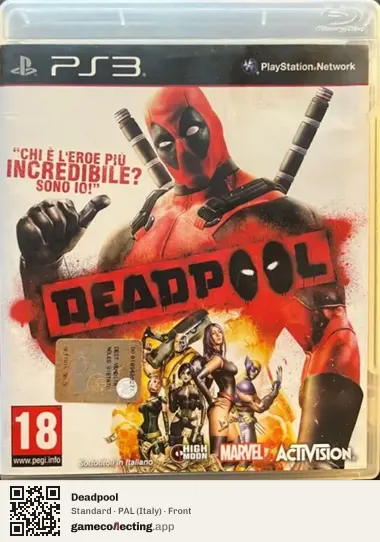 Deadpool PlayStation 3, Italy box front