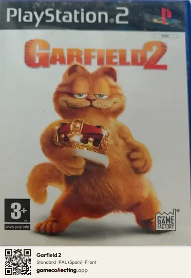 Garfield 2 PlayStation 2, Spain box front
