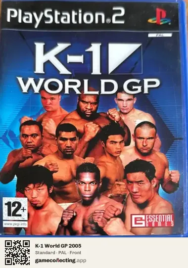 K-1 World GP 2005 PlayStation 2, PAL box front