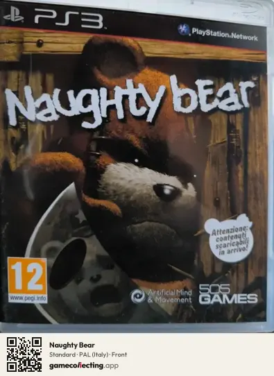 Naughty Bear PlayStation 3, Italy box front