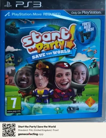 Start the Party! Save the World PlayStation 3, United Kingdom box front
