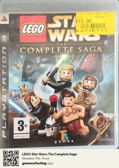 LEGO Star Wars: The Complete Saga PlayStation 3, PAL box front