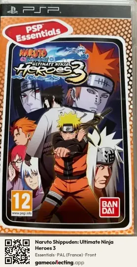 Naruto Shippuden: Ultimate Ninja Heroes 3 PlayStation Portable, France box front
