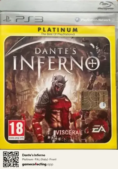 Dante's Inferno PlayStation 3, Italy box front