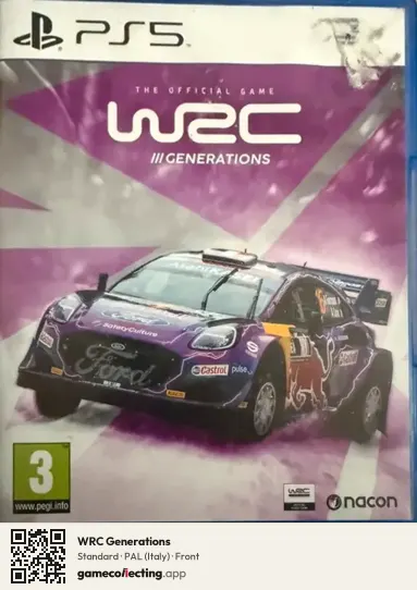 WRC Generations PlayStation 5, Italy box front