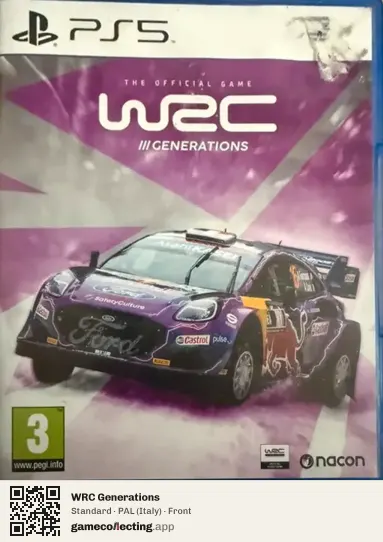WRC Generations PlayStation 5, Italy box front