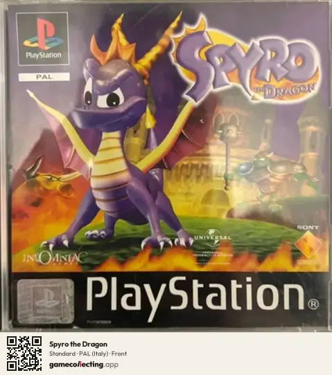Spyro the Dragon PlayStation, Italy box front