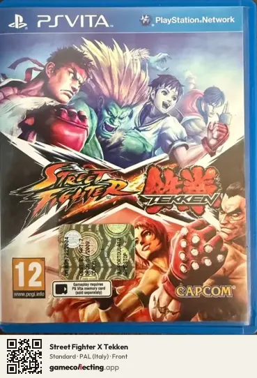 Street Fighter X Tekken PlayStation Vita, Italy box front