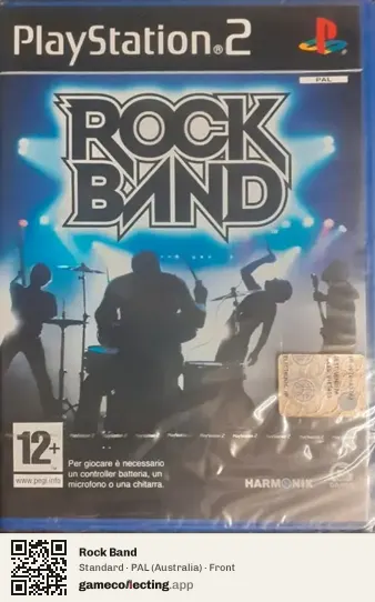 Rock Band PlayStation 2, Australia box front