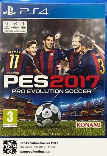 Pro Evolution Soccer 2017 PlayStation 4, Italy box front