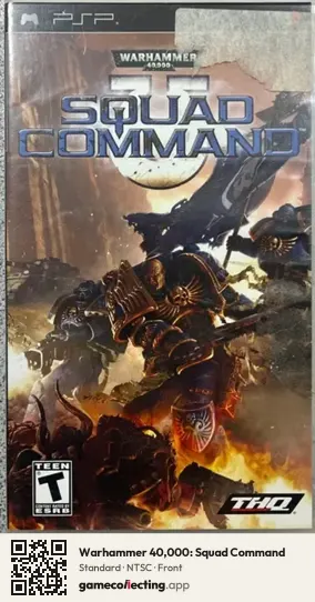 Warhammer 40,000: Squad Command PlayStation Portable, NTSC box front