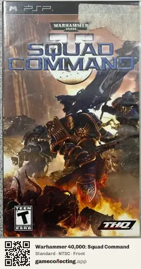 Warhammer 40,000: Squad Command PlayStation Portable, NTSC box front