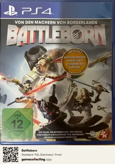 Battleborn PlayStation 4, Germany box front