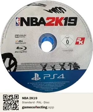 NBA 2K19 PlayStation 4, PAL disc
