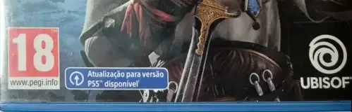 Assassin's Creed Mirage, the USK square on its front