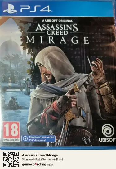 Assassin's Creed Mirage PlayStation 4, Germany box front