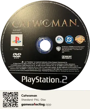 Catwoman PlayStation 2, PAL disc