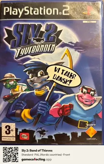 Sly 2: Band of Thieves PlayStation 2, Nordic countries box front