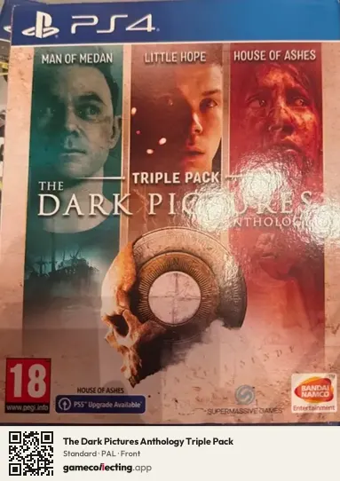 The Dark Pictures Anthology Triple Pack PlayStation 4, PAL box front