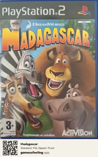 Madagascar PlayStation 2, Spain box front