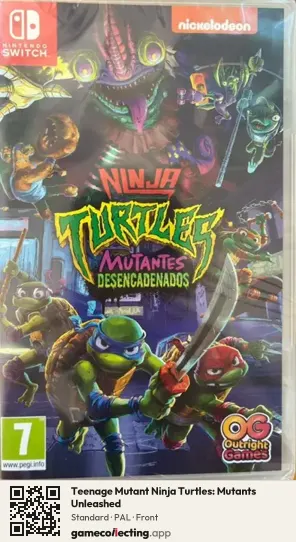 Teenage Mutant Ninja Turtles: Mutants Unleashed Nintendo Switch, PAL box front