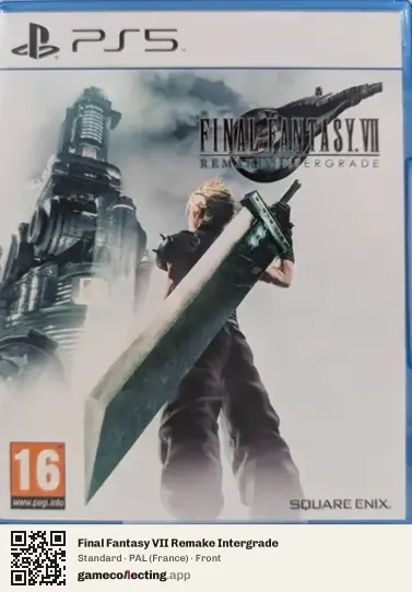 Final Fantasy VII Remake Intergrade PlayStation 5, France box front