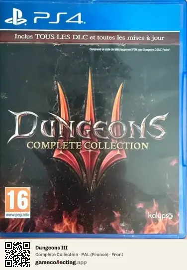 Dungeons III PlayStation 4, France box front