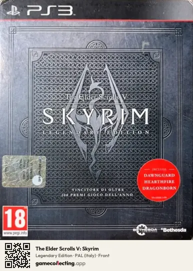 The Elder Scrolls V: Skyrim PlayStation 3, Italy box front