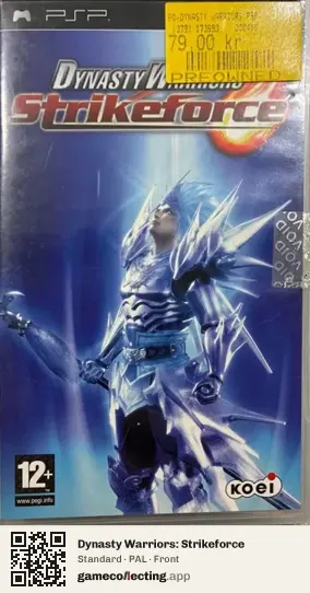 Dynasty Warriors: Strikeforce PlayStation Portable, PAL box front