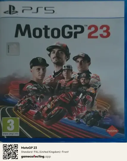 MotoGP 23 PlayStation 5, United Kingdom box front
