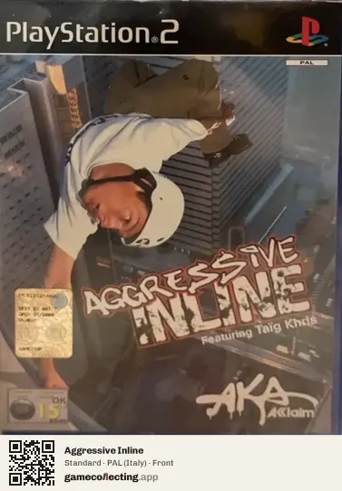 Aggressive Inline PlayStation 2, Italy box front