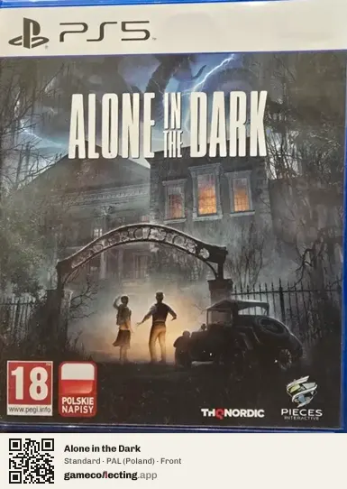 Alone in the Dark PlayStation 5, Poland box front