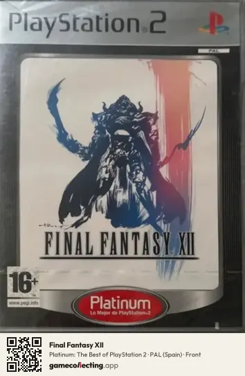 Final Fantasy XII PlayStation 2, Spain box front