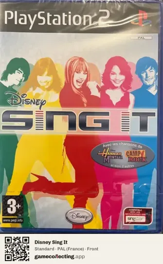 Disney Sing It PlayStation 2, France box front