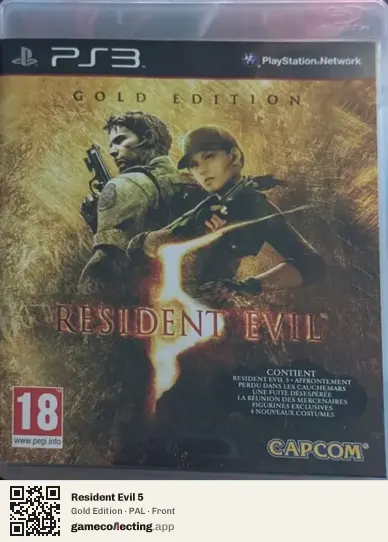 Resident Evil 5 PlayStation 3, PAL box front