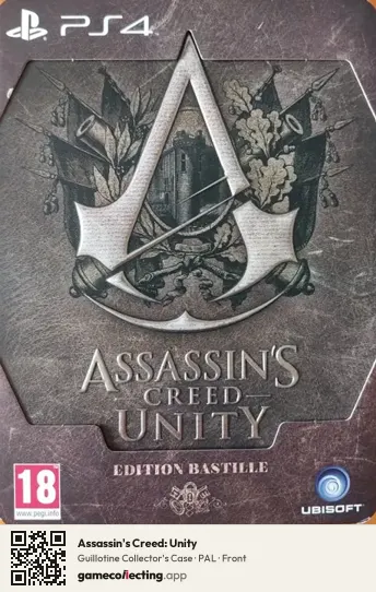 Assassin's Creed: Unity PlayStation 4, PAL box front