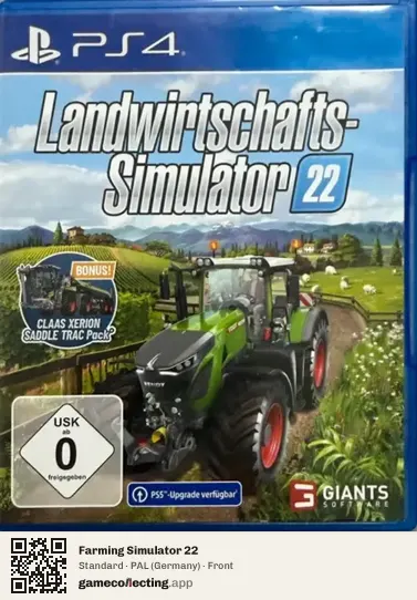 Farming Simulator 22 PlayStation 4, Germany box front